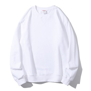 Poids lourd 100% pur coton sweat col éponge épaule ample Overside vêtements de travail culturels Jacke motif solide personnalisable - Product Image 5