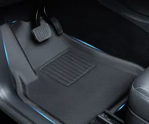 3D Customized Waterproof, Kick And Scratch Resistant Car Floor TPR Mats Wholesale Price For Model Y