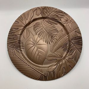 13 Round <strong>Gold</strong> Reef <strong>Charger</strong> <strong>Plates</strong> for Dinner Weddings <strong>Gold</strong> <strong>Charger</strong> <strong>Plate</strong> Plastic Reef Elegant <strong>Charger</strong> <strong>Plates</strong> - Product Image 6