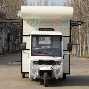Tricycle Électrique Blanc Minimaliste Direct Usine, Voiture Portable pour Petit-Déjeuner, Repas et Glaces/Café, Transport Spécialisé - Product Image 1
