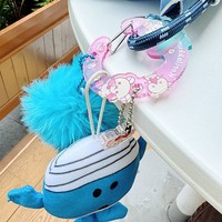 Porte-clés en acrylique personnalisé avec dessin animé ours/lapin/chat, durable, cadeau personnalisé, accessoires de randonnée, porte-clés d'escalade