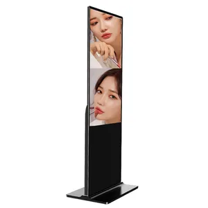 Best Selling Media Player 55 Inch Floor Stand Kiosk HD 4K Touch Screen Panel Advertising Machine Digital Signage