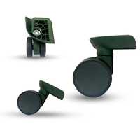 Marksman Trolley Box Set Accesorios Ruedas silenciosas Accesorios de equipaje de plástico