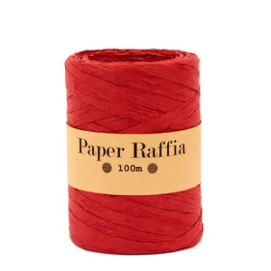 Raffia FSC Natural Rafia Yarn Raphia Twisted Raffia Luxury Rafia Paper Raffia For Bags Crocheting