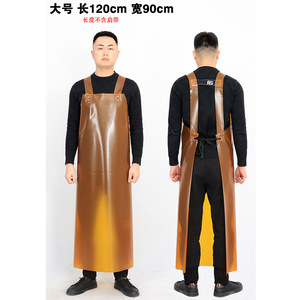 Tablier imperméable en PVC avec bretelles réglables pour la cuisine, le traitement de la pierre, le travail aquatique et l'abattage - Product Image 2