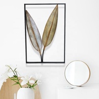 40*60 cm Elément décoratif mural élégant Design d'intérieur Panneau décoratif en métal Jardinière Artisanat Métal Arts