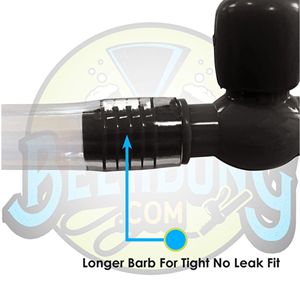 DB Beer Bong With Valve, 2-3 Ft Plastic Funnel <b>Drink</b> Tube For Party Favors, Blue, Red, Pink, White Options, Ages 14+ - Product Image 6