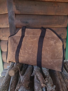 Nouveau style de <span class=keywords><strong>sac</strong></span> de transport pour bûches en toile personnalisé, <span class=keywords><strong>sac</strong></span> à bandoulière pour bois de chauffage, cadeau pour papa, <span class=keywords><strong>sac</strong></span> de transport pour bûches pour pique-nique en plein air - Product Image 3