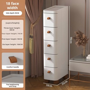 Armoire de rangement en plastique multicouche de 18 pouces, directement de l'usine, <span class=keywords><strong>à</strong></span> prix abordable, pour le salon - Product Image 6