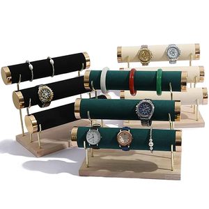 منظم المجوهرات رف برج حامل تخزين المجوهرات المخملية حامل عرض Schmuck لسوار قلادة الإسورة ووتش - Product Image 2