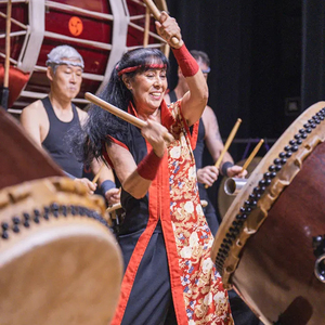 Tambour Taiko en cuir Burlywood, instrument de musique du temple - Product Image 5