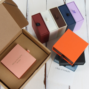 Luxury Custom Paper <b>Gift</b> Packaging Rectangle Jewelry <b>Box</b> Square Pattern for <b>Earrings</b> with Personalized Logo - Product Image 2