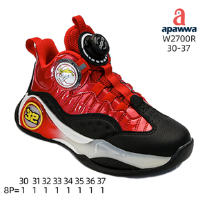Zapatillas de baloncesto Apawwa High Top para niños con plantilla acolchada de soporte de tobillo y suela de agarre Ideal para juego y entrenamiento en la cancha - Product Image 3