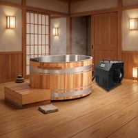 Baignoire de récupération musculaire en bois de cèdre rouge de qualité supérieure avec refroidisseur pour athlètes, utilisation intérieure et extérieure