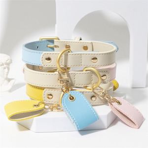 Personalized PU Leather Pet Name <b>Tags</b> Keychain Silent Dog <b>Cat</b> Collar <b>Tags</b> Custom Dog Gifts Portable <b>Cat</b> Lover Gift - Product Image 2