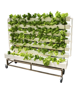 Oneone Wall Hydroponic Grow System NFT Channel Vertical NFT Planting Racks para lechuga - Product Image 3