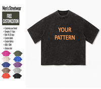 T-shirt imprimé en coton tricoté 100% personnalisé pour homme, style streetwear, 260 g/m², coupe ample et respirante, luxe
