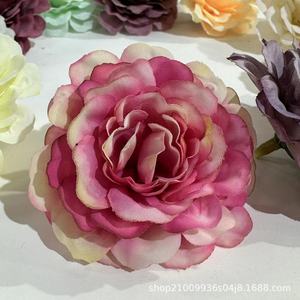 Cabeza de Rosa Artificial Hecha a Mano, Flor de Seda para Decoración de Bodas, Accesorios de Fotografía para Exteriores, Decoración del Hogar - Product Image 3