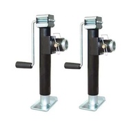 Nouveau 7000lbs 8000 Lbs Top Wind Weld sur Tube carré Drop Leg Jack Trailer Jack Stand Square Trailer Jack