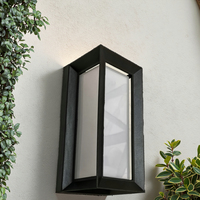 Applique murale LED étanche pour extérieur Tête de porte à capteur en aluminium IP65 pour balcon, patio, mur extérieur, terrasse, éclairage extérieur