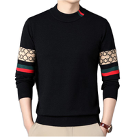 Pulls pour hommes Automne Mode décontractée Anti-rides Chaud Pull à col rond pour hommes