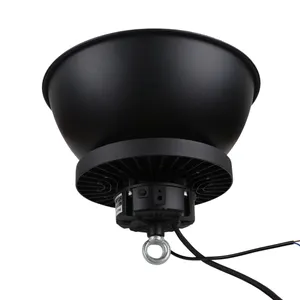 IP66 Lampu Gudang 100W LED, Lampu Teluk Tinggi Dalam Ruangan Industri UFO Tahan Air 100W 150W 200W LED Lampu Teluk Tinggi dengan Bayangan