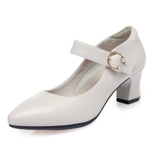 <span class=keywords><strong>Chaussures</strong></span> plates de travail pour femmes modernes et confortables en cuir véritable avec semelle en caoutchouc souple, faciles à enfiler, pour le bureau - Product Image 5