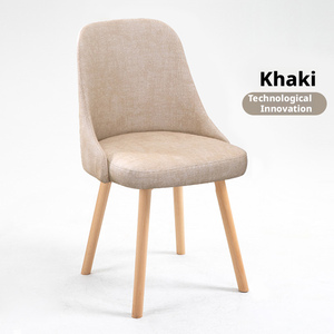 Muebles <span class=keywords><strong>de</strong></span> Comedor, Sillas <span class=keywords><strong>de</strong></span> Comedor con Patas <span class=keywords><strong>de</strong></span> <span class=keywords><strong>Madera</strong></span>, Estilo Crema Pequeño, Moderno y Sencillo, Sillas con Respaldo, Taburetes - Product Image 2