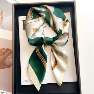 Spring Girls Small Square Neck Tie 53*53Cm Head Wrap Women Handkerchief Scarf - Product Image 4