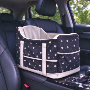 Asiento elevador para perros pequeños para consola central de coche, cama portátil para mascotas, transportín de seguridad para viajes al aire libre - Product Image 2