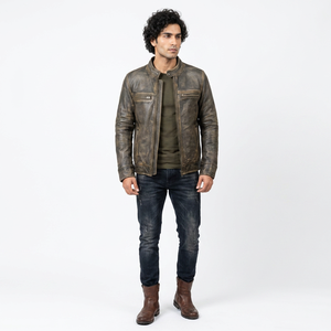 Chaqueta de cuero para hombre, chaqueta de cuero de invierno a precio razonable, chaqueta deportiva para hombre - Product Image 1