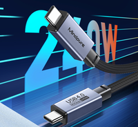 Cable USB 4.0 Mindpure, USB C a Tipo C, PD 240W, Carga Rápida, Transferencia de Datos, Audio y Video, 8K 40Gbps, Compatible con Thunderbolt 4/3