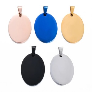 5pcs Stainless Steel <b>Dog</b> <b>Tags</b> Pendant Oval Shape Necklace Jewelry Pet ID <b>Dog</b> <b>Tags</b> <b>Collars</b> 5 Colors - Product Image 2