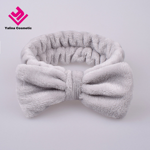 Wholesale Women <strong>Towel</strong> Hairband <strong>Spa</strong> Head Band Makeup Turban Bowknot Headband Stretchy Hair Band Headband - Product Image 1