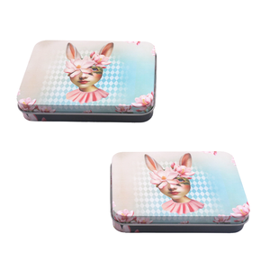 Lata de aceite de grado alimenticio de lujo personalizada, lata de metal, caja de lata de té y café, latas de metal herméticas, bote de forma cuadrada - Product Image 2