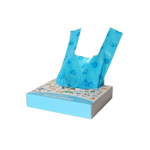 Sacs à déjections pour animaux de compagnie en rouleau, sans noyau, parfumés, ultra-résistants et compostables, type gilet - Product Image 1