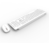 Clavier et souris sans fil ergonomiques 108 touches de style membrane neuf pour applications de bureau – Fabrication OEM