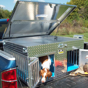 Customized aluminum dog transport box