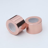 Vente en gros, vis en aluminium de 18mm, 22mm, 24mm, 28mm, bouchons de diffuseur de roseaux dorés en argent noir avec joint PE