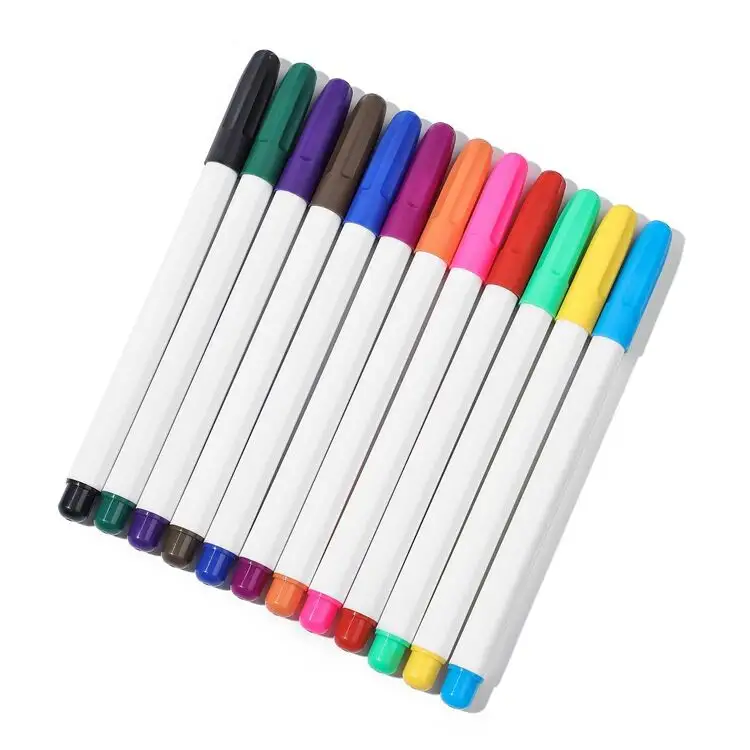 20 Colors Textile Marker , No Bleed Fabric Pen Permanent and Washable T-Shirt Marker,Ideal for Decorate T-shirts, Bibs, Textiles