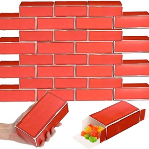 Boîtes cadeaux sur le thème des jeux vidéo, boîte <span class=keywords><strong>cadeau</strong></span> en papier rouge brique pour fournitures de fête, centres de table et faveurs sur le thème du gaming - Product Image 1