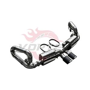 Ensemble de silencieux arrière Vortex artisanal en acier inoxydable SS304 avec moteur servo pour Porsche 911 991 GT3 4.0L Sport Tuning - Product Image 3