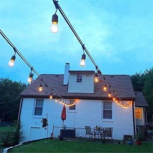 Led Light <b>Strings</b> E27 Bulb Outdoor <b>Garden</b> Party <b>String</b> Lights 25000 Hours Lifespan Plastic Body Ce Certified - Product Image 2