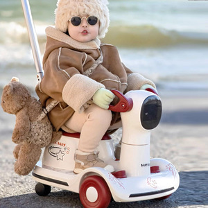 Motocicleta de juguete eléctrica Luck Baby para niños de 2 a 4 años con luces y música, unisex, de plástico. - Product Image 3