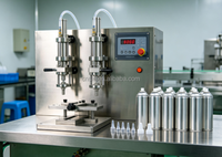 Remplisseuse et sertisseuse d'aérosols haute vitesse avec moteur servo, écran tactile PLC et conception anti-fuite facile à nettoyer