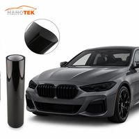 Film de protection pour phares NANOTEK en PVC hydrophobe anti-rayures noir mat, enveloppe de phare OEM ODM, taille personnalisée, vente en gros