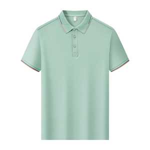 เสื้อเชิ้ตแขนสั้นสีทึบสำหรับผู้ชาย สีกรมท่า ผ้าโพลีเอสเตอร์ ระบายอากาศได้ดี ชุดลำลองสำหรับธุรกิจทีโย - Product Image 2