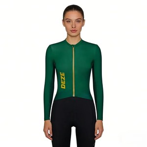 Maillot de Ciclismo Ligero para Mujer, Tejido Refrigerante, Transpirable, de Secado Rápido, para Paseos Nocturnos de Verano, Venta al por Mayor Personalizada - Product Image 4