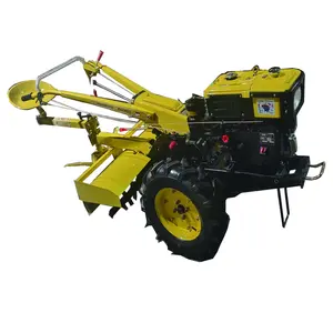 Venta caliente equipo agrícola 8hp 10Hp 15HP 20hp Mini arado 2 ruedas tractor para caminar con precio de máquina de arado de disco