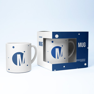 Tùy chỉnh Hộp quà tặng gói gốm cốc cà phê Mug <span class=keywords><strong>Set</strong></span> gấp giấy Bao bì hộp với màn hình hiển thị rõ ràng cửa sổ - Product Image 5